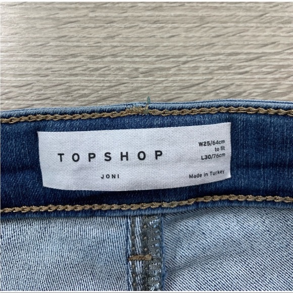 High-Rose TopShop Joni Jeans - 25W - Picture 6 of 9